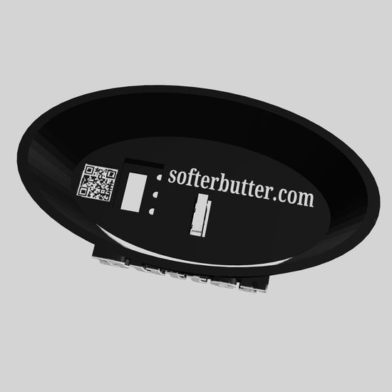 Black Heated Butter Warmer Dish